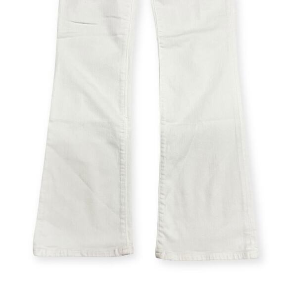 Madewell Mid Rise Kick Out Crop Jeans Pure White NI961 size 24 NWT - Picture 4 of 8